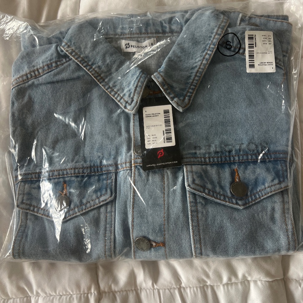 Peloton Denim Jean Jacket Light Wash Together We Go far